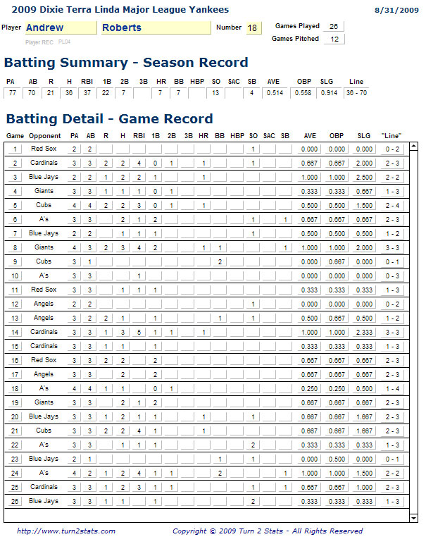 player batting